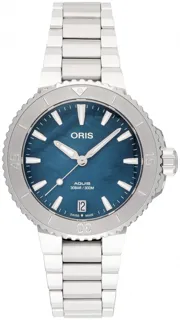 Oris Aquis Date 01 733 7770 4155-07 8 18 05P Stainless steel Blue