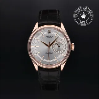 Rolex Cellini Date 50515 39mm 18ct Everose Gold Silver