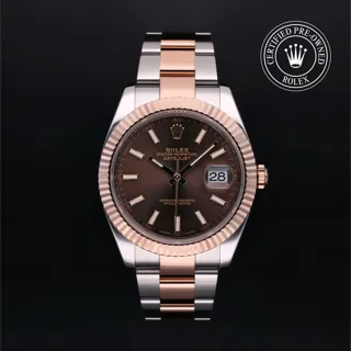 Rolex Datejust 41 126331 Oystersteel and Everose Gold Brown