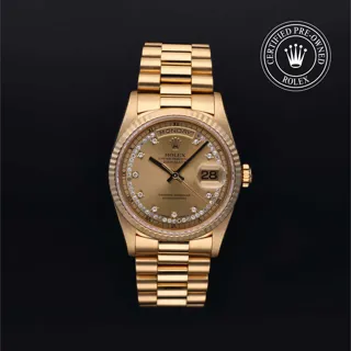 Rolex Day-Date 18238 36mm Yellow gold champagne