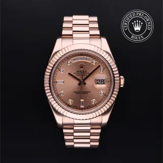 Rolex Day-Date II 218235 -0008 41mm 18ct Everose Gold Pink