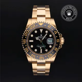 Rolex GMT-Master II 116718LN 18k yellow gold Black