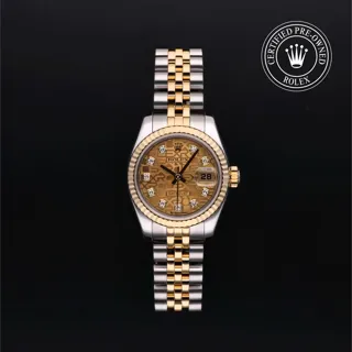 Rolex Lady-Datejust 179173 Yellow gold Champagne