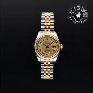 Rolex Lady-Datejust 179173 Oystersteel$Yellow Gold Golden