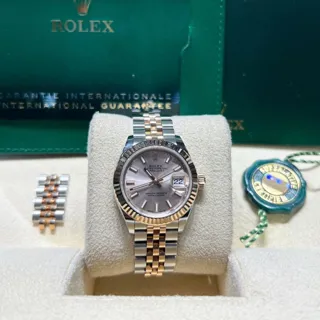 Rolex Lady-Datejust 279171-0001 28mm Rose gold and Stainless steel Pink