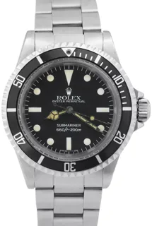 Rolex Submariner 5513 Stainless steel Black