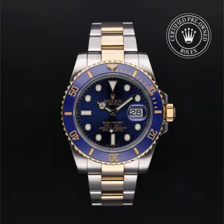 Rolex Submariner Date 116613LB Oystersteel$Yellow Gold Blue