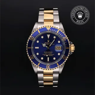 Rolex Submariner Date 16613 Oystersteel$Yellow Gold Blue