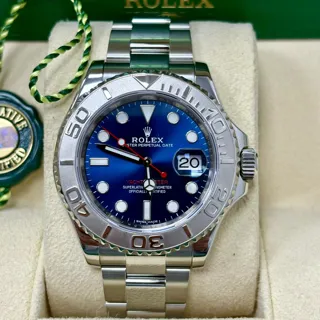 Rolex Yacht-Master 116622-0001 Platinum and Stainless steel Blue