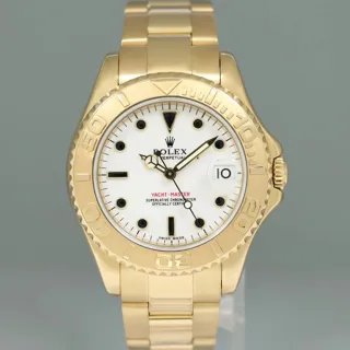 Rolex Yacht-Master 168628 Yellow gold White