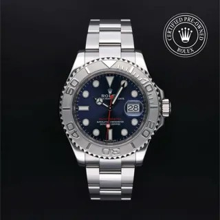 Rolex Yacht-Master 116622-0001 Platinum and Stainless steel Blue