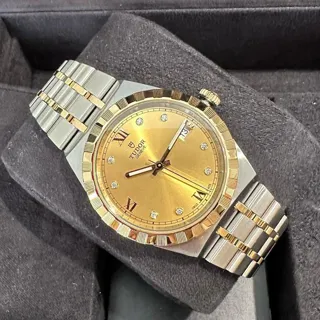 Tudor Royal 28503-0005 Yellow gold and Stainless steel Champagne