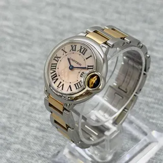 Cartier Ballon Bleu 28mm W6920034 28mm Yellow gold and Stainless steel White