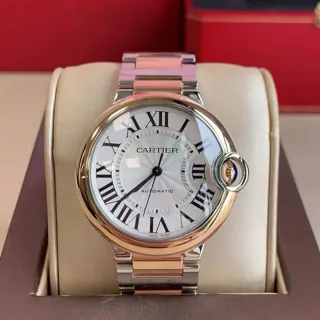 Cartier Ballon Bleu de Cartier W2BB0033 36mm Rose gold and Stainless steel Silver