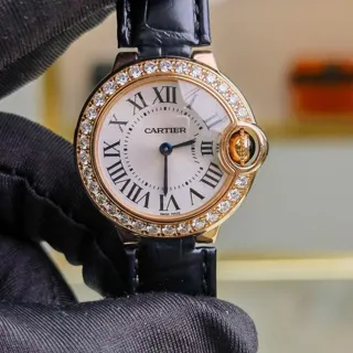 Cartier Ballon Bleu 28mm WJBB0018 28mm Rose gold Silver