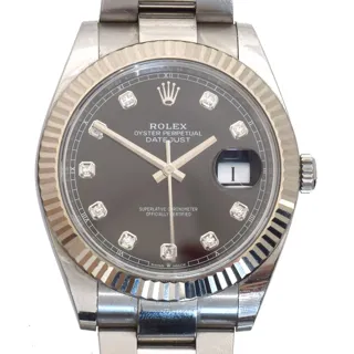 Rolex Datejust 41 126334 41mm Stainless steel and gold Black