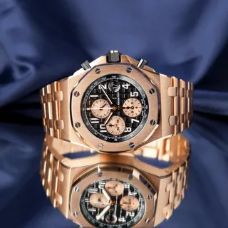 Audemars Piguet Royal Oak Offshore 26470OR.OO.1000OR.03 42mm Rose gold Black and Golden