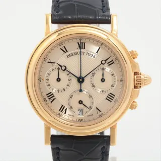 Breguet Marine 3460BA/12/196 35mm Yellow gold Silver