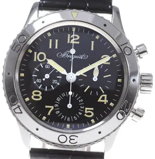 Breguet Type XX - XXI - XXII 3800 39mm Stainless steel Black