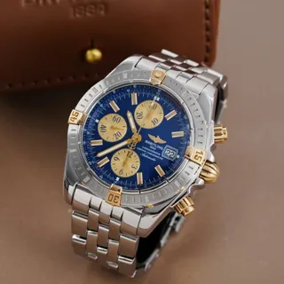 Breitling Chronomat Evolution B13356 44mm Yellow gold and Stainless steel Blue