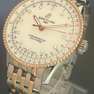 Breitling Navitimer U17327211A1U1 36mm Stainless steel and Red gold White