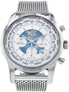 Breitling Transocean AB0510 46mm Stainless steel White