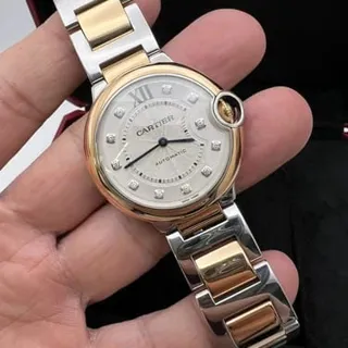 Cartier Ballon Bleu de Cartier W3BB0007 36mm Rose Gold$Steel Silver