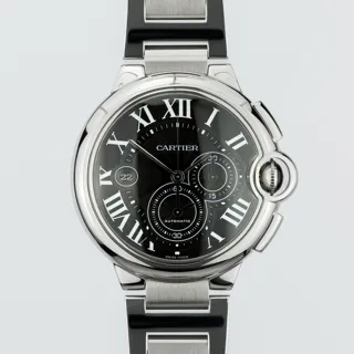 Cartier Ballon Bleu W6920025 44mm Stainless steel Black