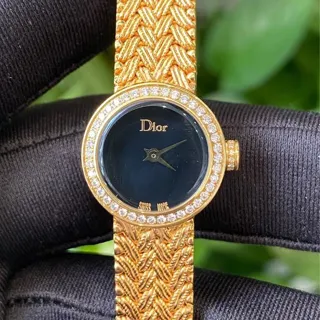 Dior La D De Dior CD040150M005 19mm Yellow gold Black