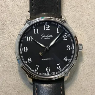 Glashütte Senator Excellence 1-36-01-03-02-01 40mm Stainless steel Black