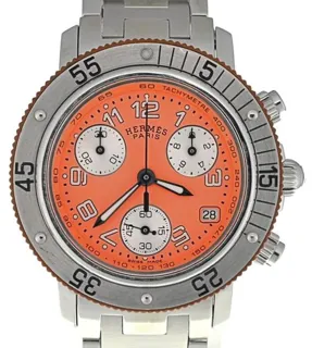 Hermès Clipper CL2.316 33mm Stainless steel Orange