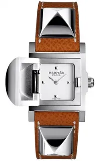 Hermès Médor 028321WW00 23mm Stainless steel White