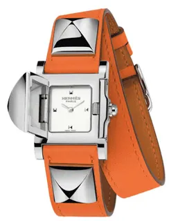 Hermès Medor PM 041262WW00 Stainless steel Silver