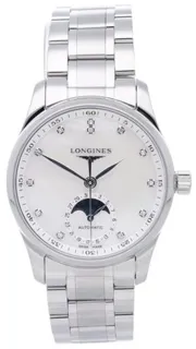 Longines Master Collection L2.409.4.87.6 34mm Stainless steel White