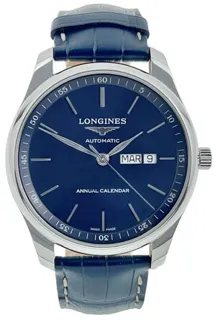 Longines Master Collection L2.920.4 42mm Stainless steel Blue