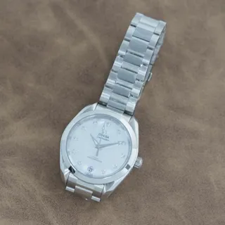 Omega Aqua Terra 220.10.34.20.55.001 34mm Stainless steel White