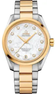 Omega Aqua Terra 231.20.39.21.55.004 38.5mm Yellow gold White