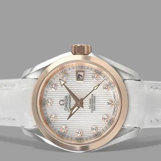 Omega Aqua Terra 231.23.30.20.55.001 30mm Red gold White