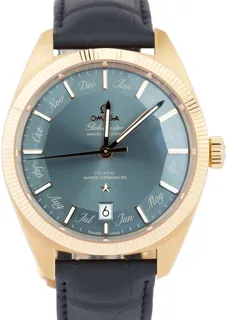 Omega Globemaster 130.53.41.22.03.001 41mm Rose gold Blue