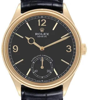 Rolex 1908 52508-0002 Yellow gold Black