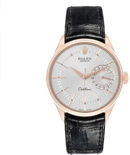 Rolex Cellini 50515-0008 39mm Rose gold Silver