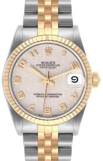 Rolex Datejust 31 68273 Yellow gold and Stainless steel White