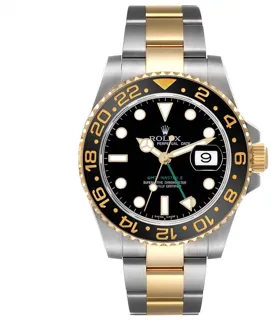 Rolex GMT-Master II 116713LN-0001 Yellow gold and Stainless steel Black