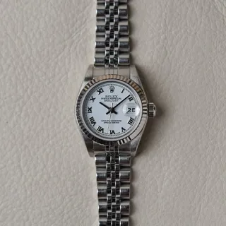 Rolex Lady-Datejust 79174 White gold and Stainless steel White