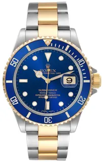 Rolex Submariner 16613 40mm Yellow Gold$Steel Blue