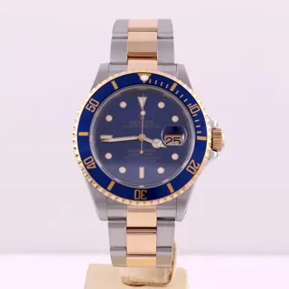 Rolex Submariner 16613 40mm Yellow Gold$Steel Blue