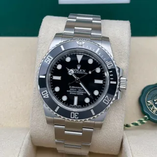 Rolex Submariner (No Date) 114060 40mm Stainless steel Black