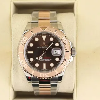 Rolex Yacht-Master 116621-0001 40mm Rose gold and Stainless steel Brown