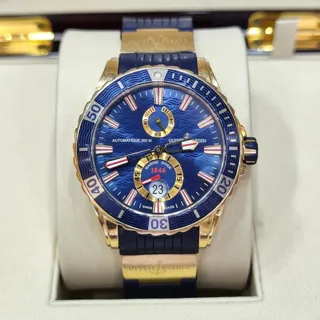 Ulysse Nardin Diver Chronometer 266-10-3/93 44mm Rose gold Blue