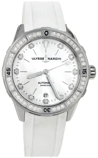 Ulysse Nardin Lady Diver 8163-182B/10 39mm Stainless steel White